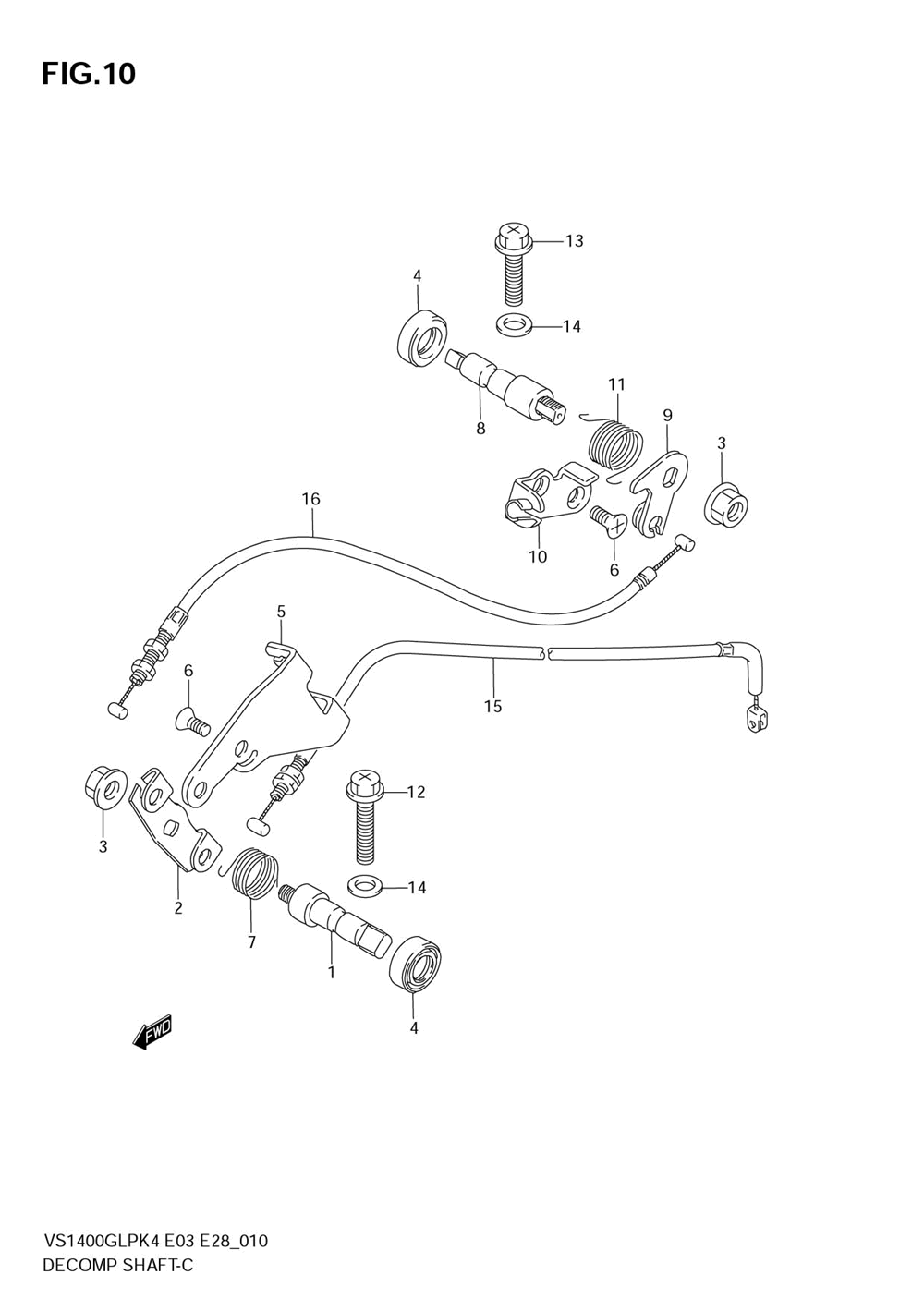 Decomp shaft