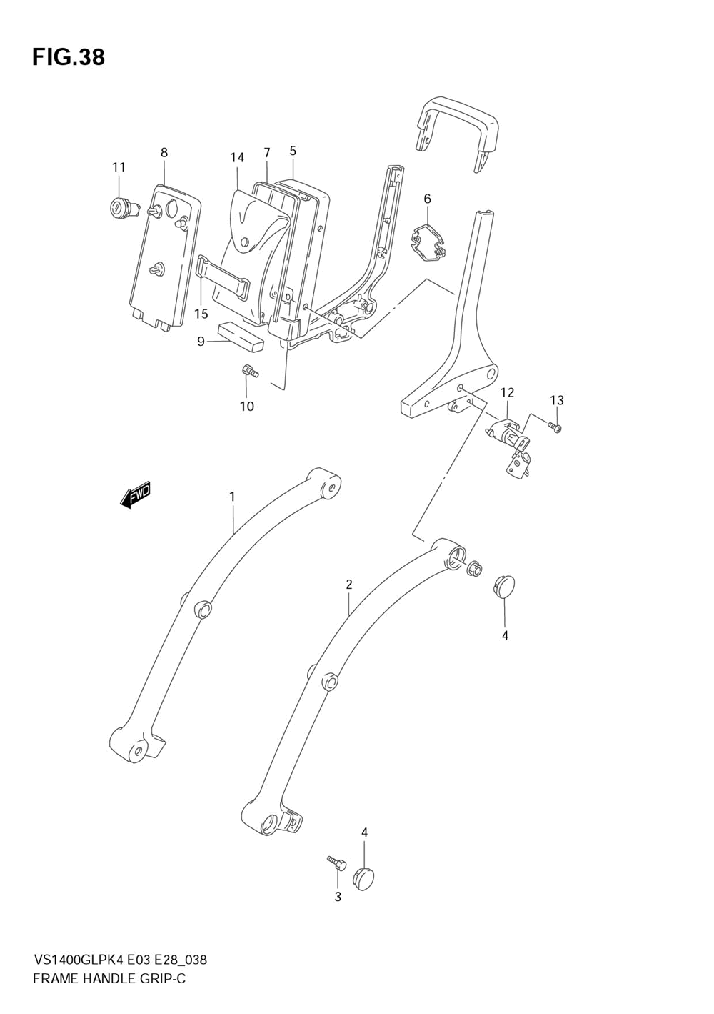 Frame handle grip (model k4)