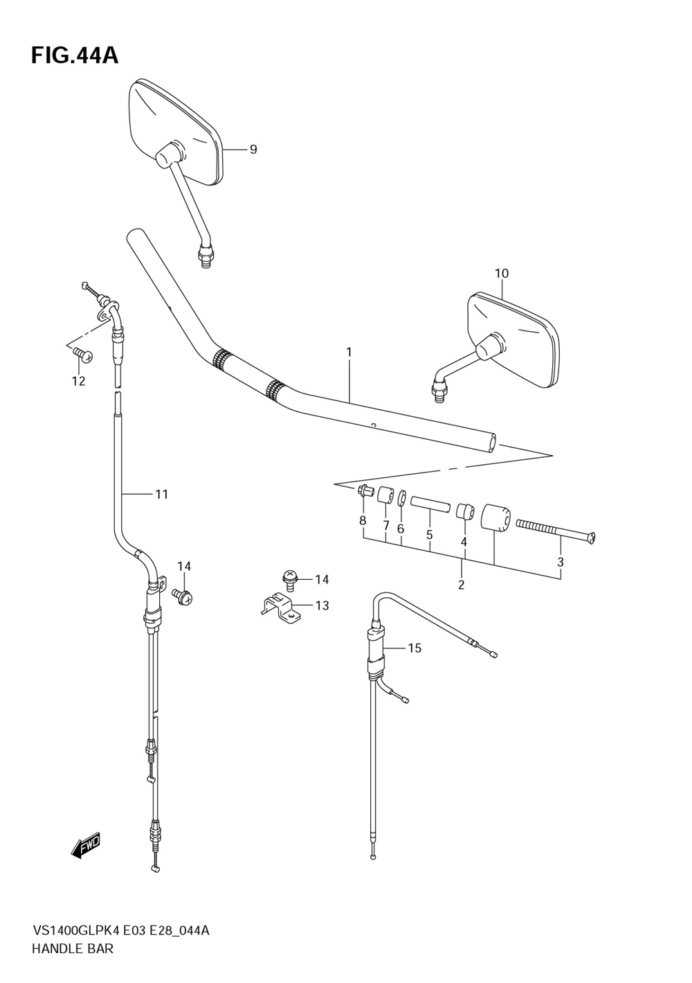 Handlebar (model k5_k6_k7)