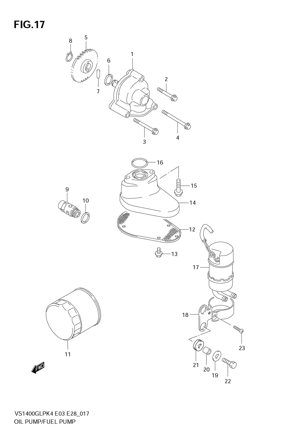 Oil pump - fuel pump