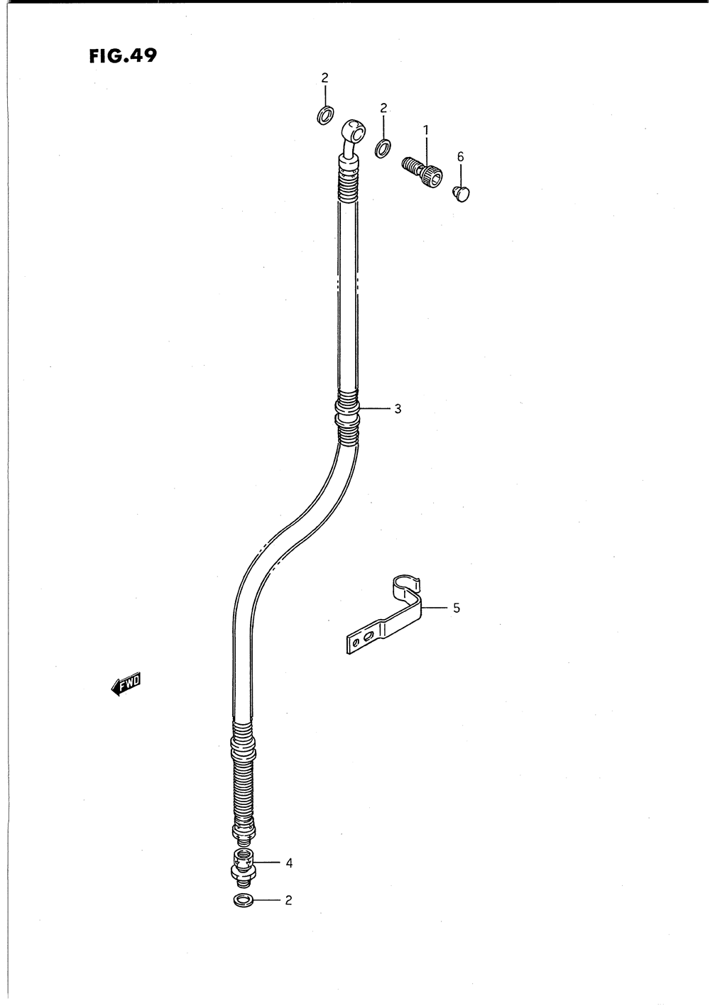 Front brake hose