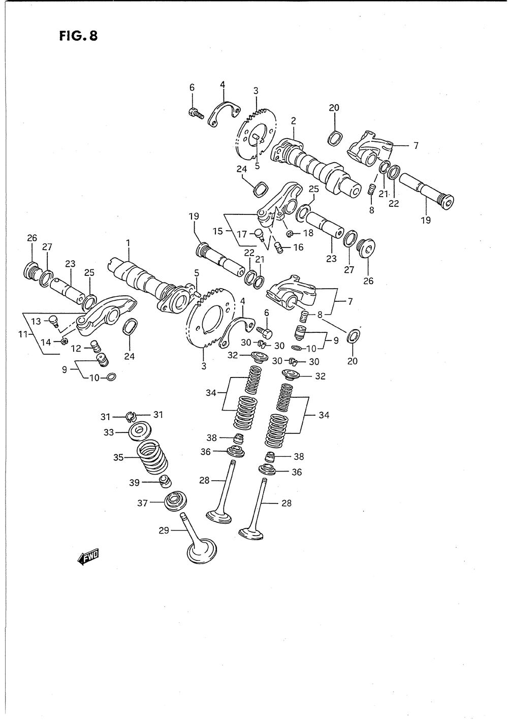 Camshaft - valve