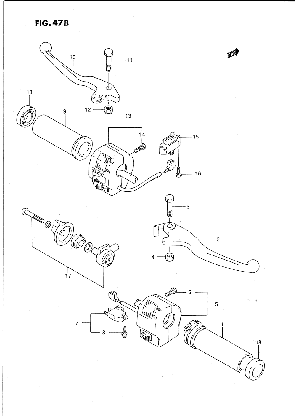 Handle switch (model s)