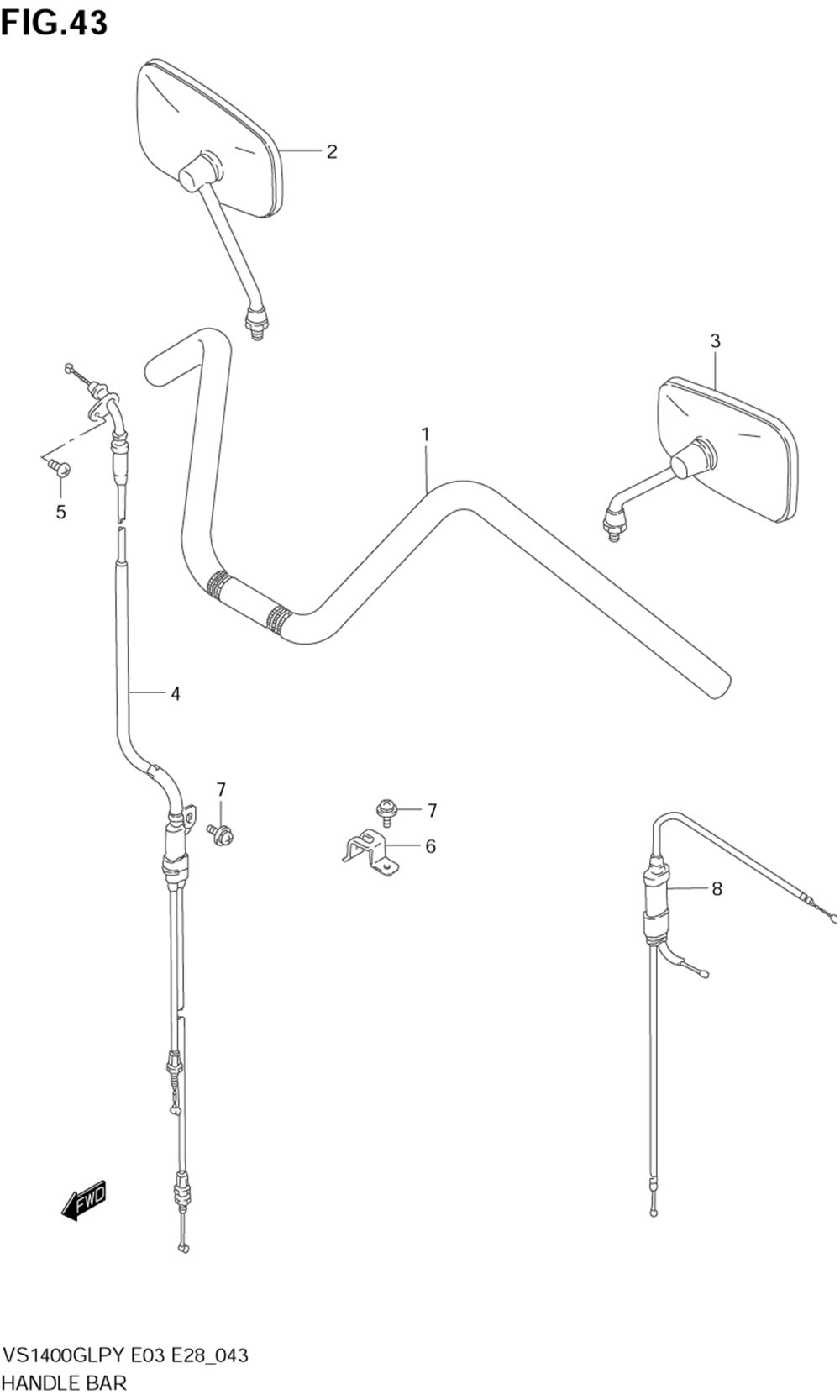 Handlebar (model t_v_w_x)