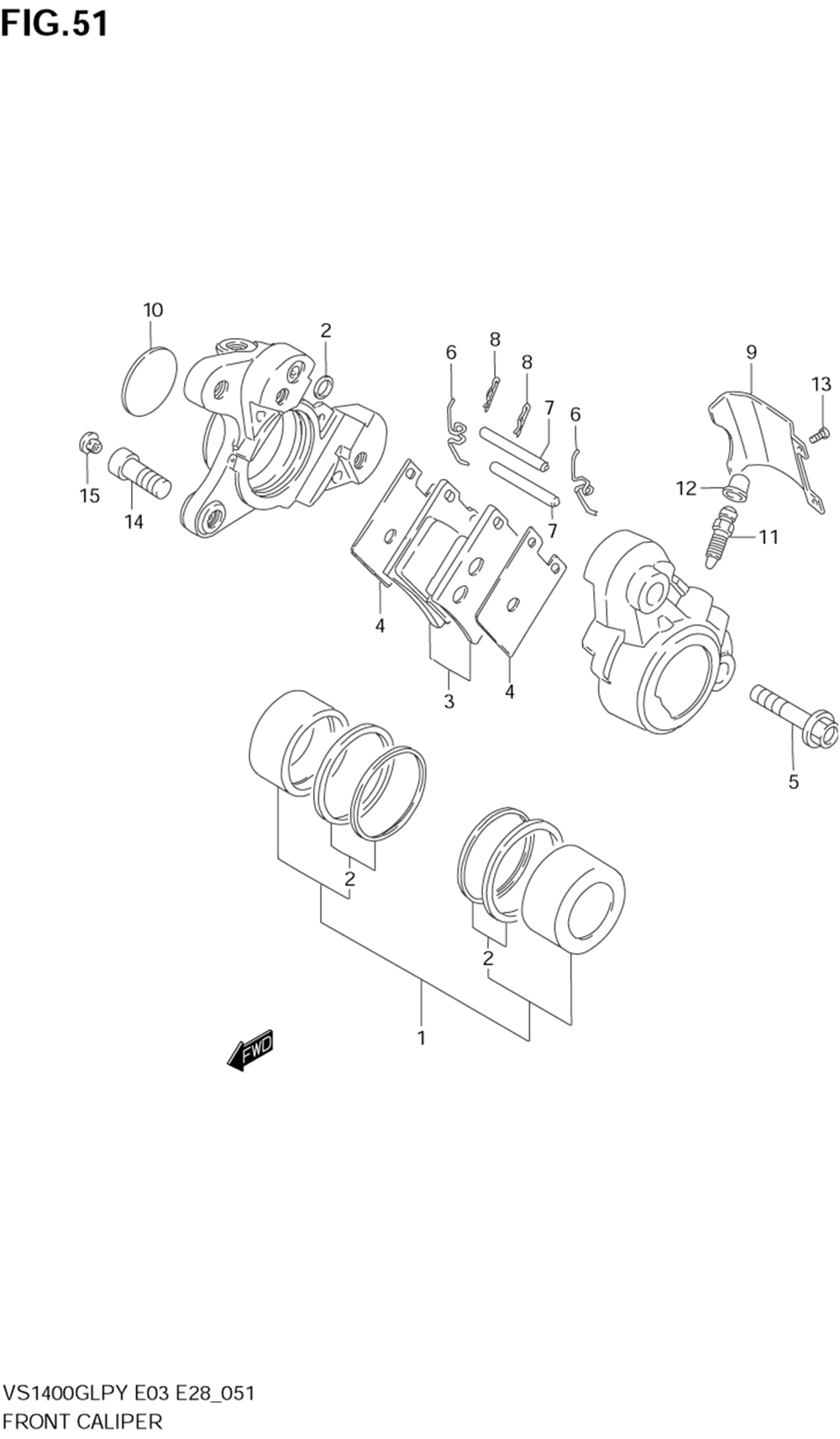 Front caliper