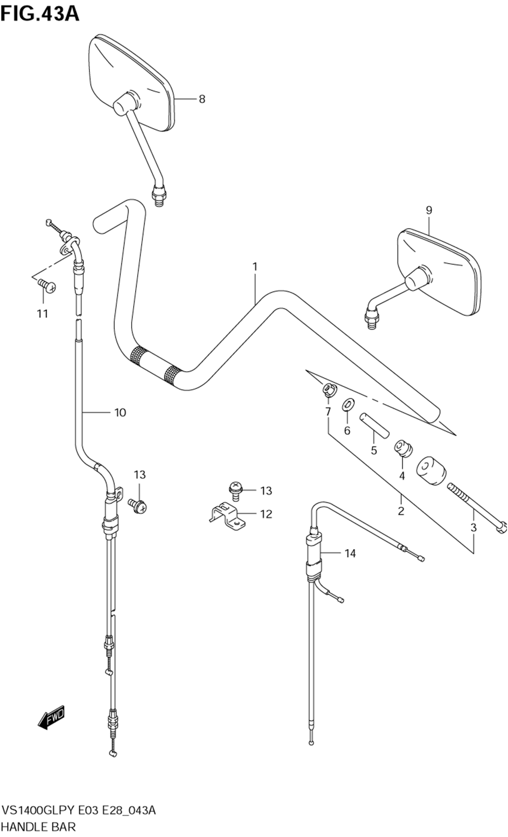 Handlebar (model y_k1_k2_k3)