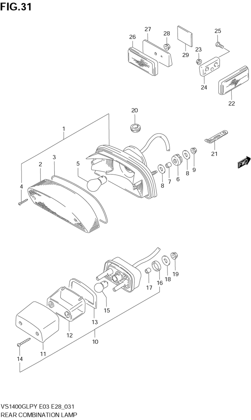 Rear combination lamp