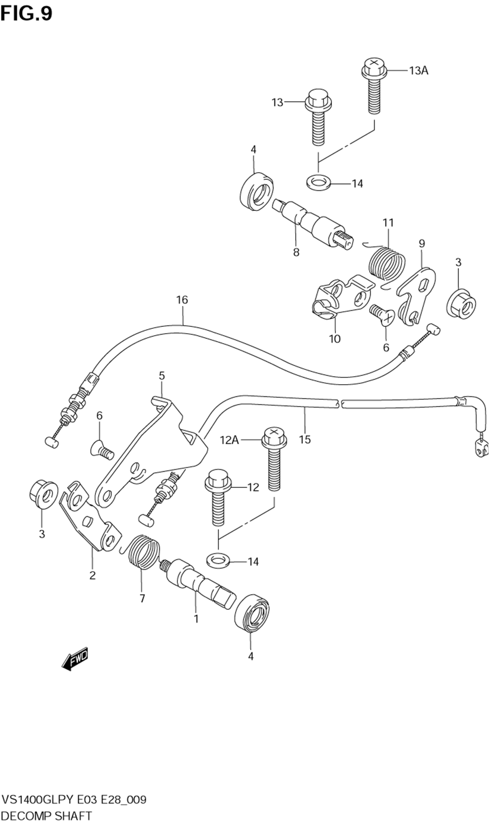 Decomp shaft