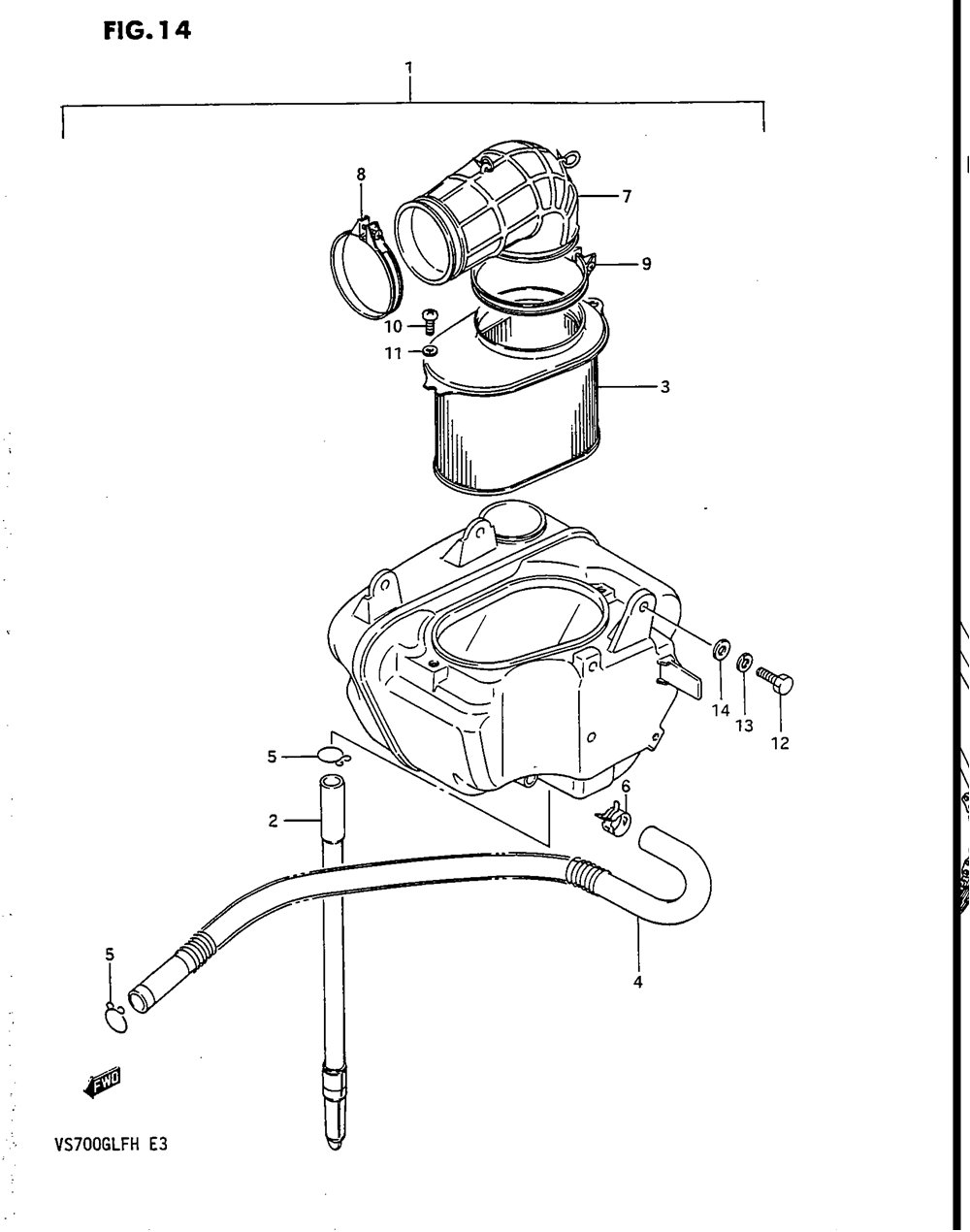 Air cleaner (rear)