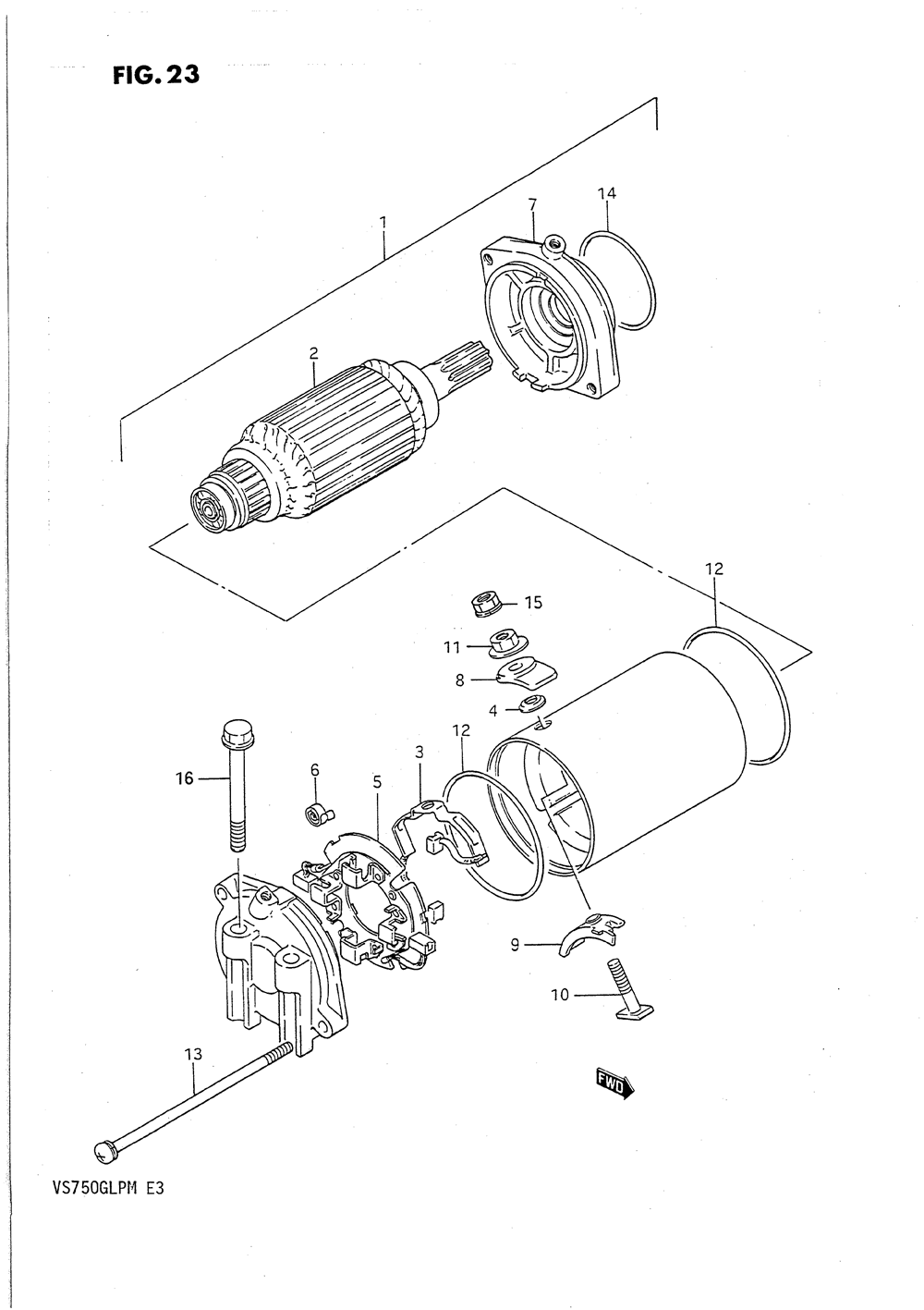 Starting motor (model j_k_l)