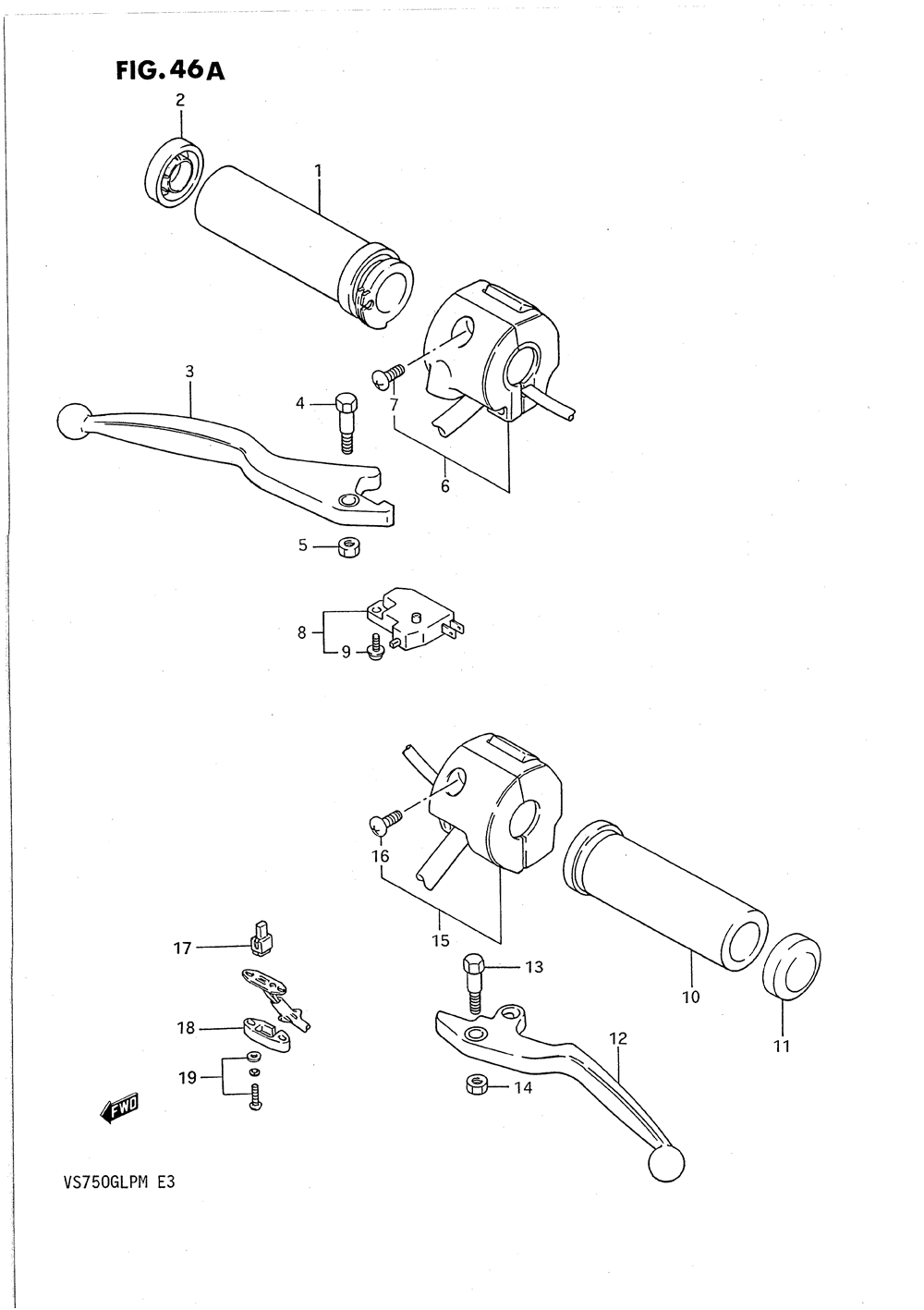 Handle switch (model k_l_m)