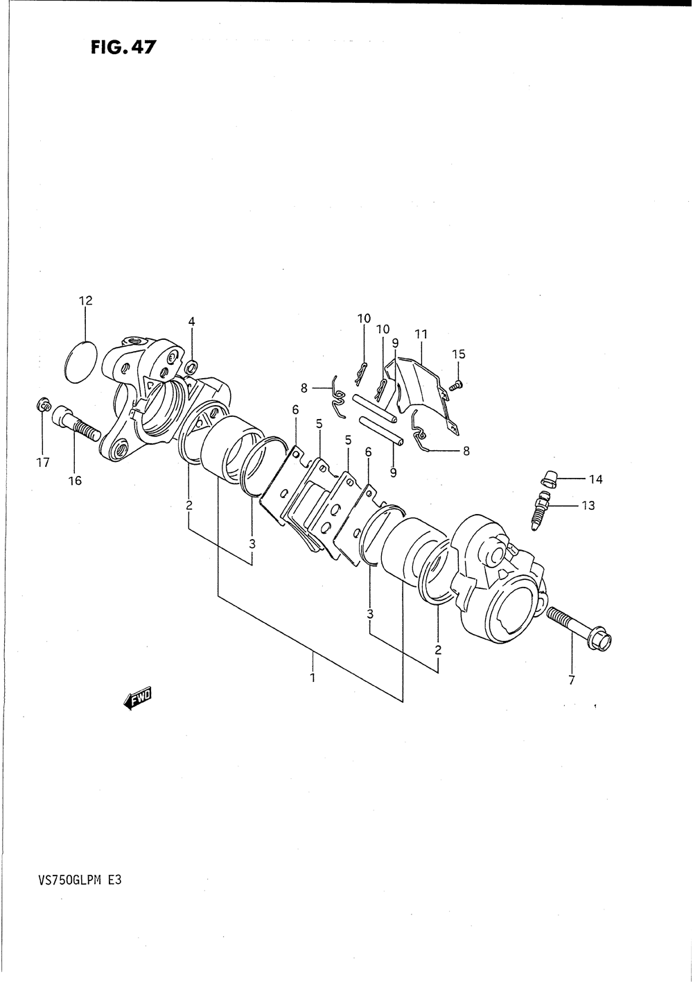 Front caliper