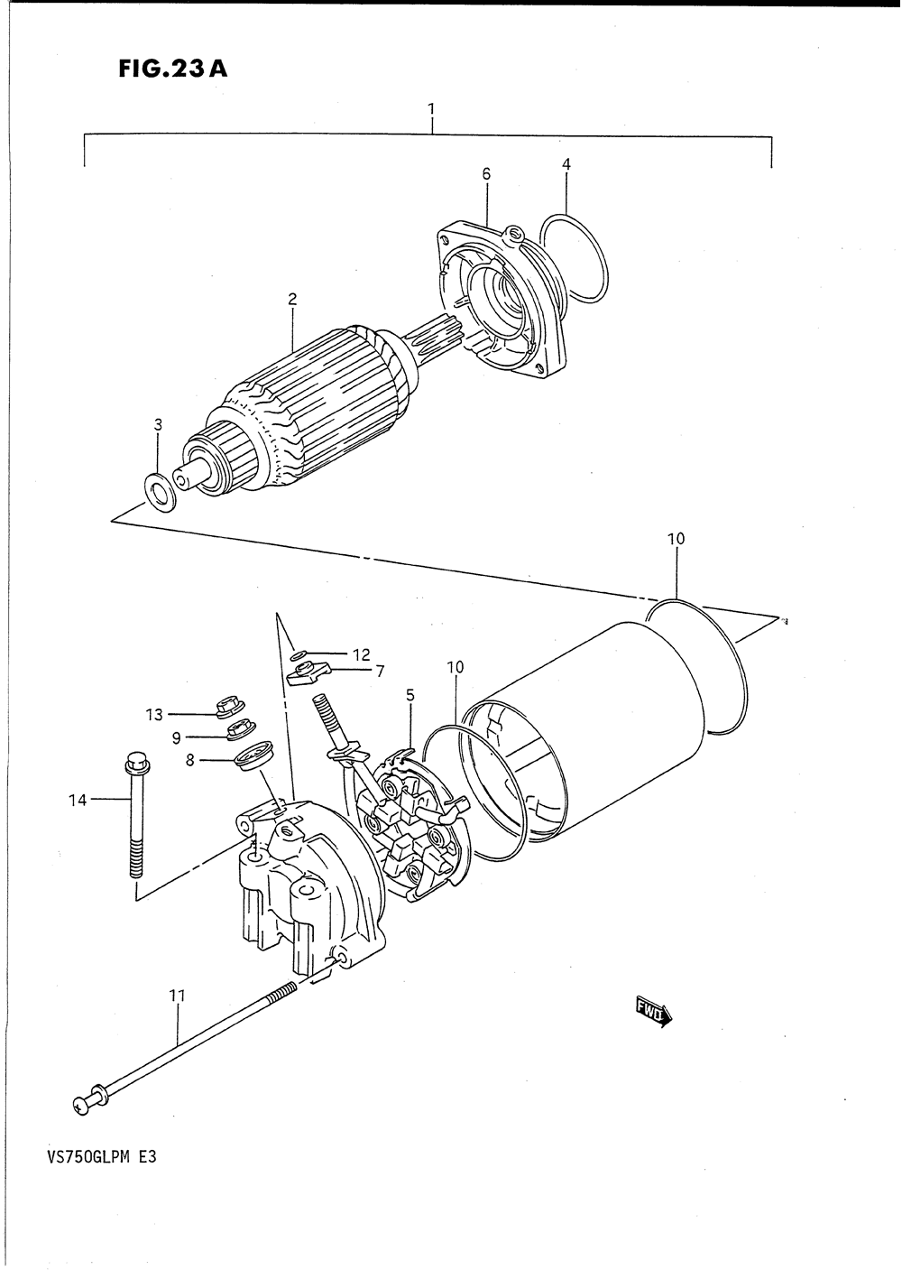 Starting motor (model m)