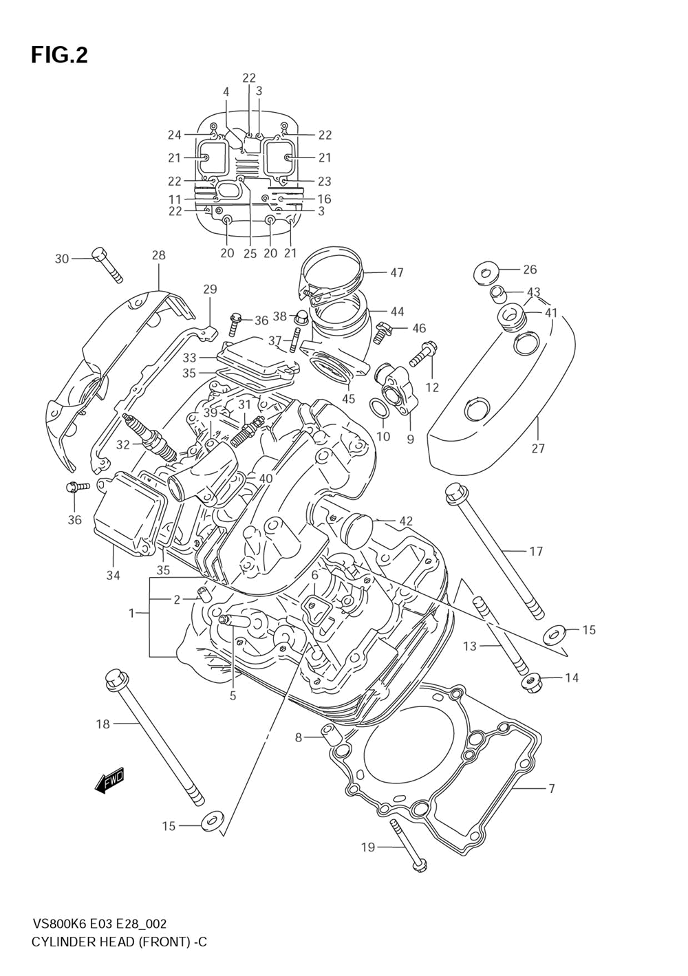 Cylinder head (front)