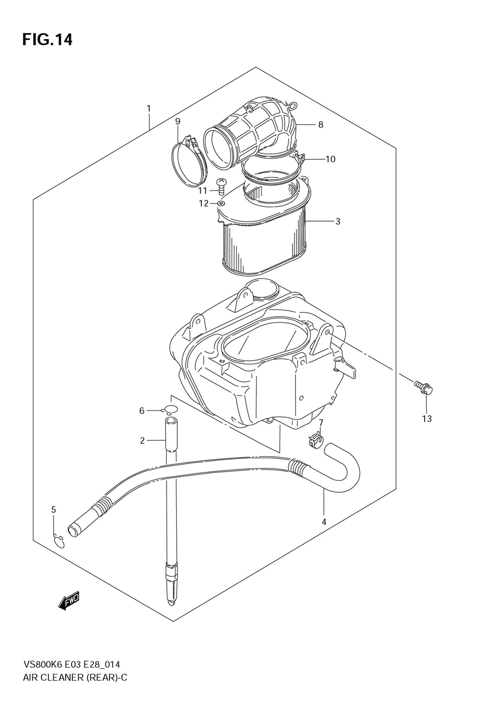 Air cleaner (rear)