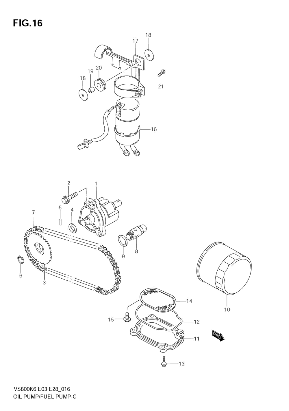 Oil pump - fuel pump