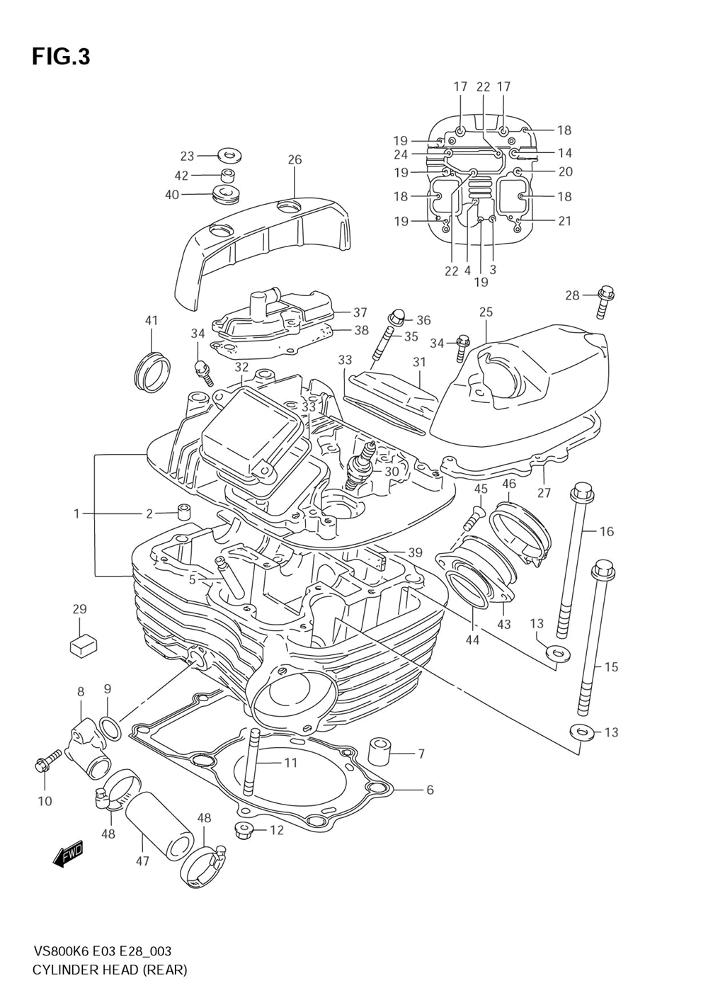 Cylinder head (rear)