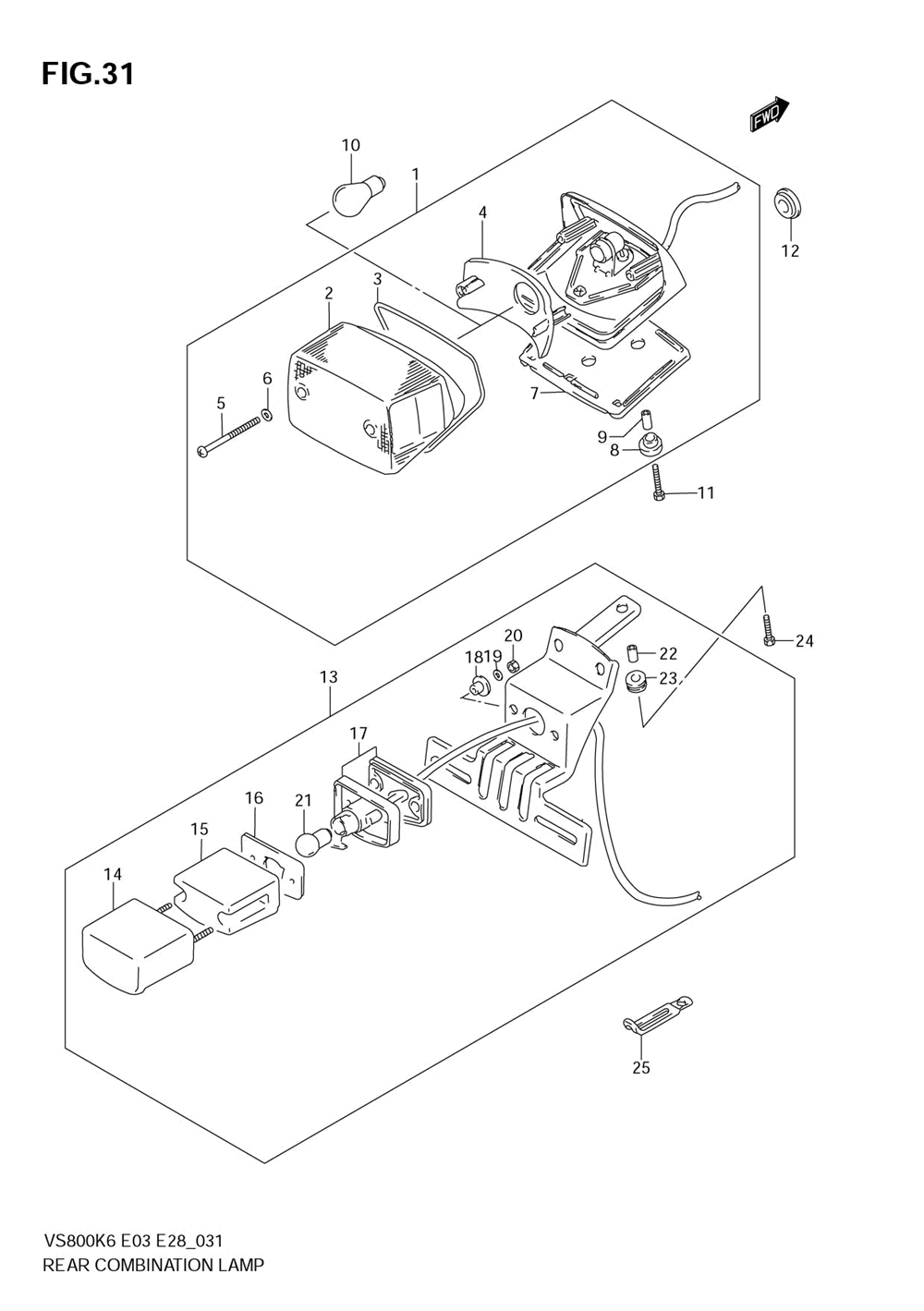 Rear combination lamp