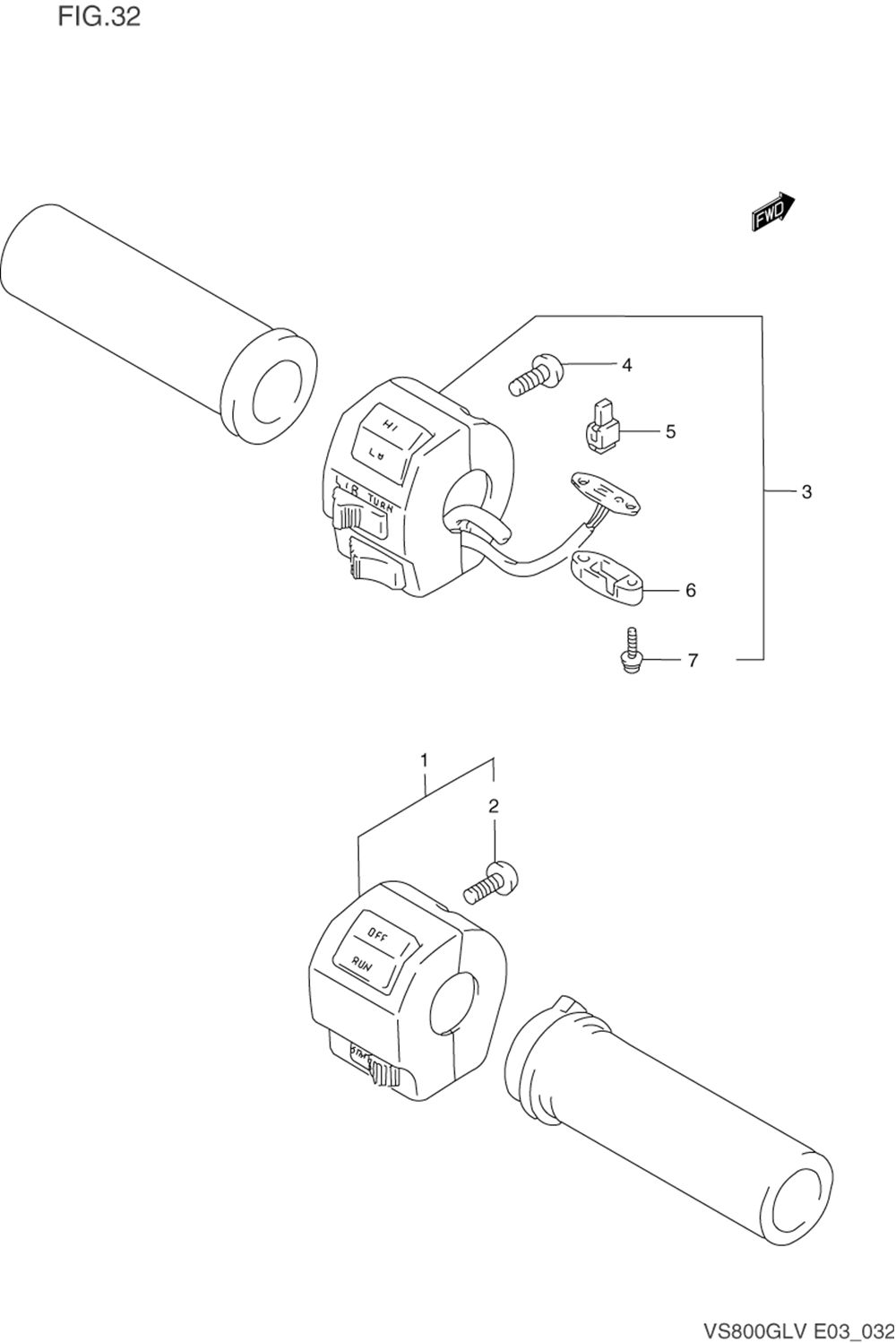 Handle switch (model n_p_r)