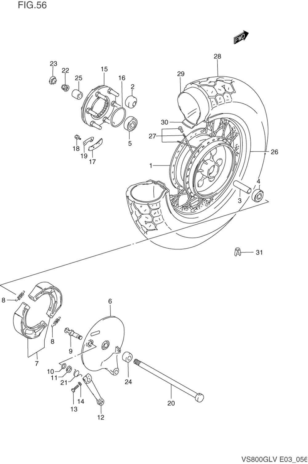 Rear wheel