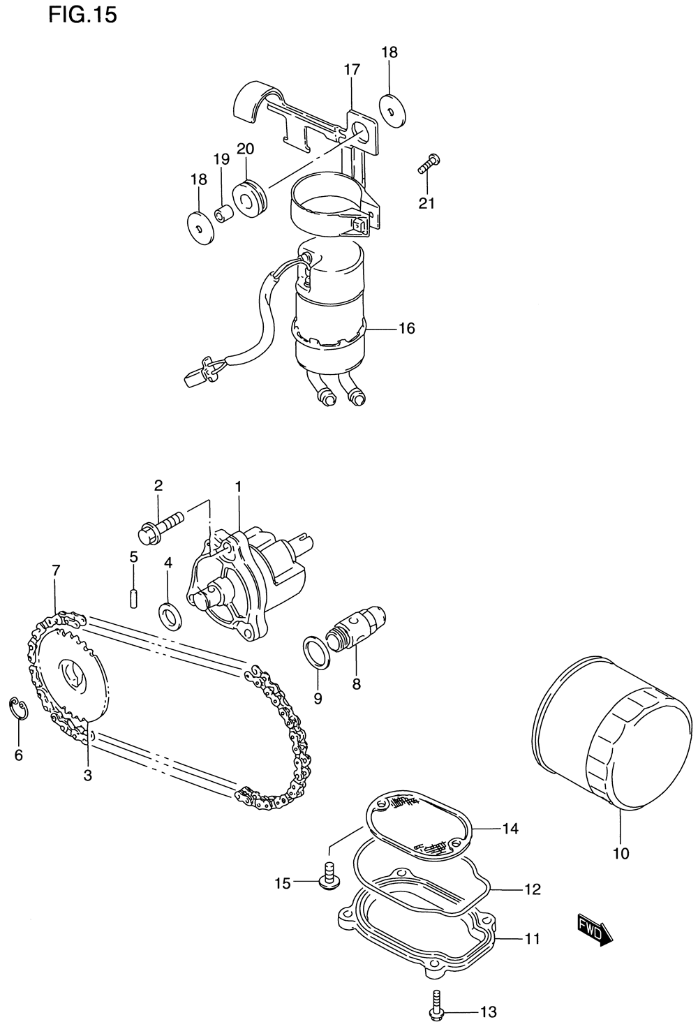 Oil pump - fuel pump