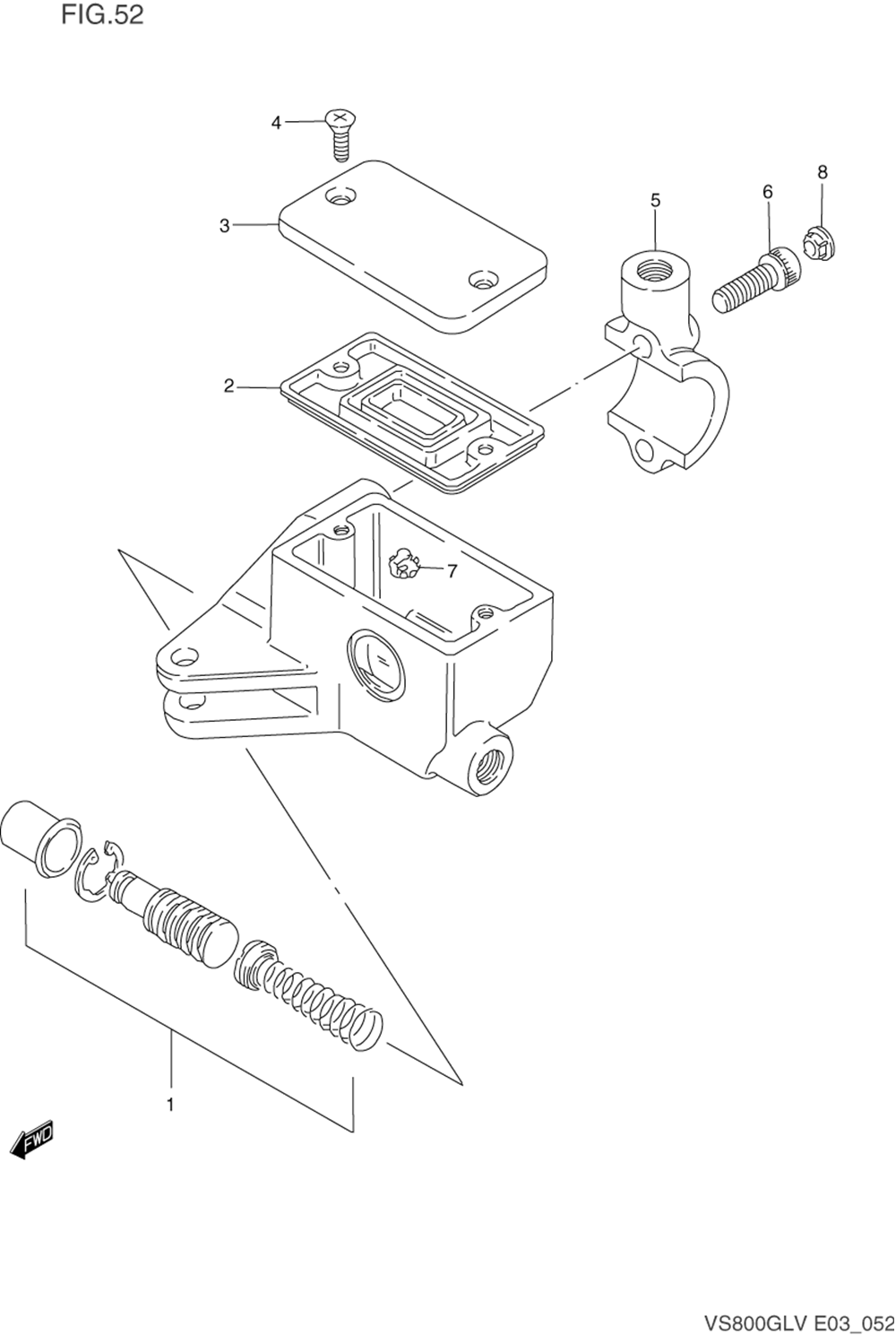 Front master cylinder