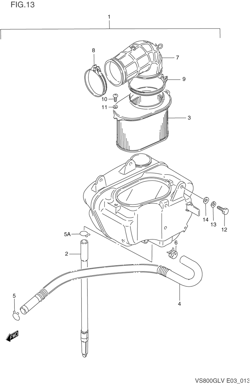 Air cleaner (rear)