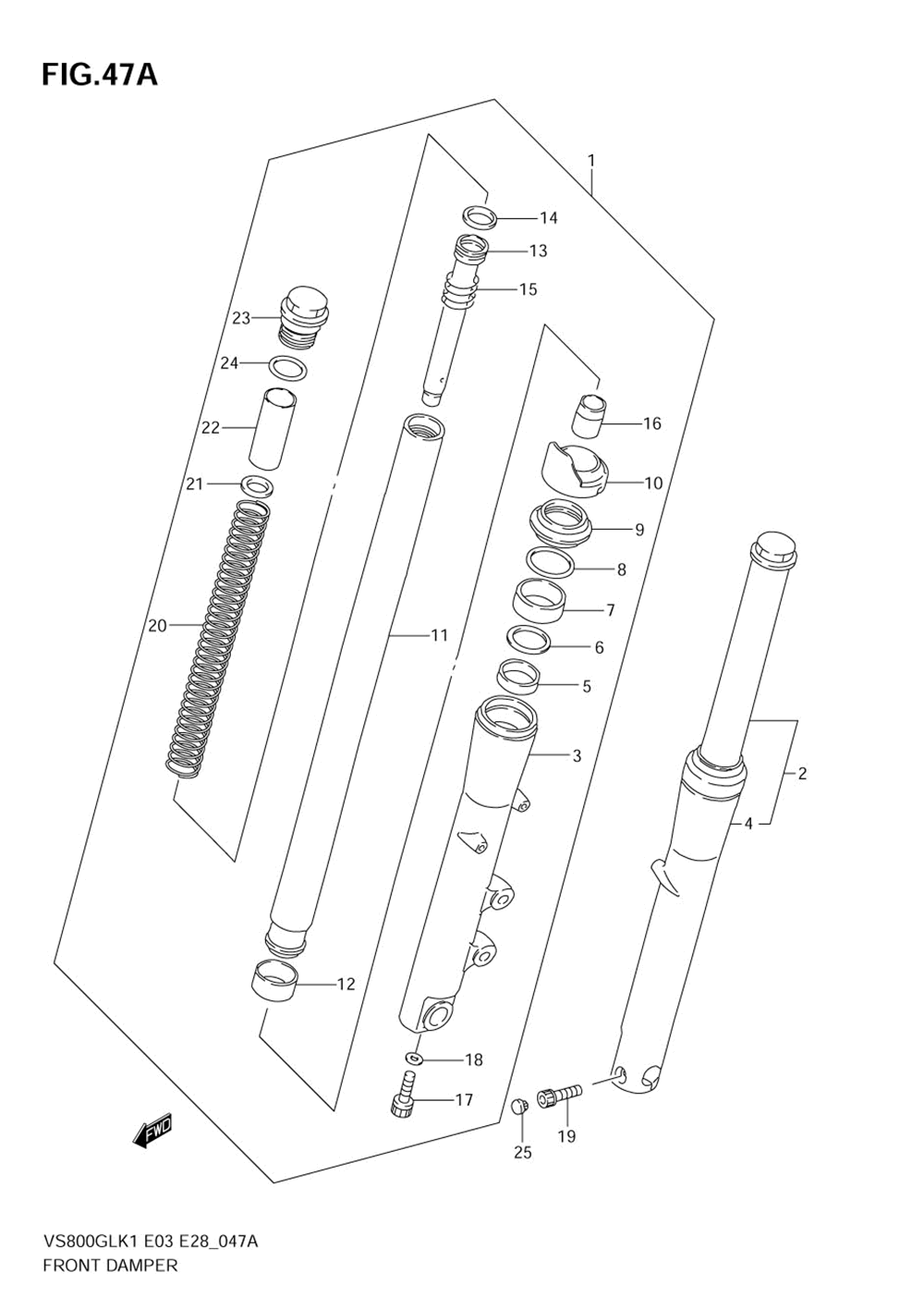 Front damper (model k5)