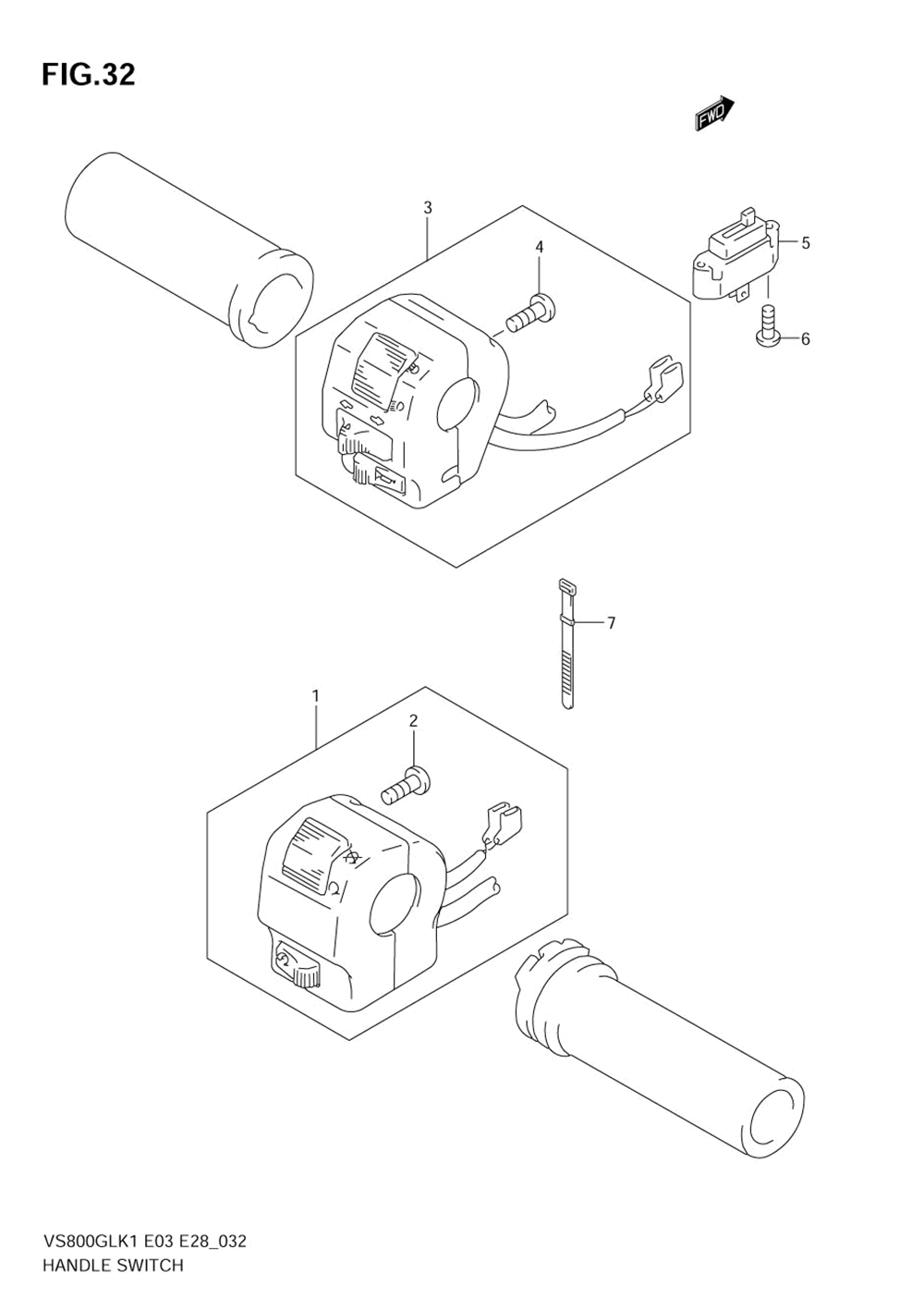 Handle switch (model k1_k2_k3)