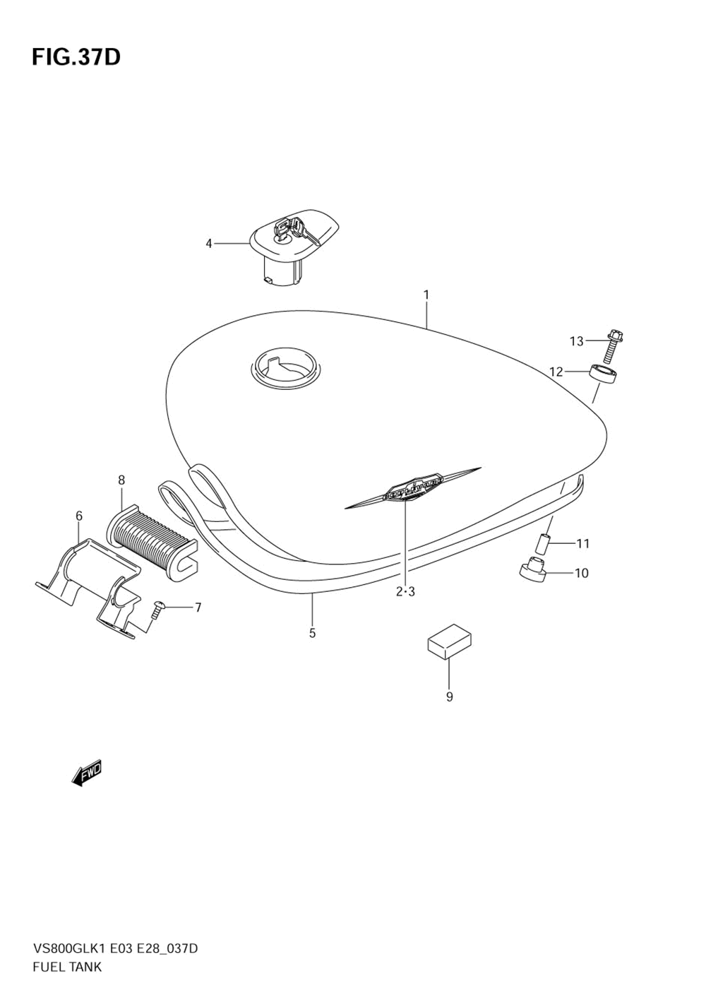 Fuel tank (model k5)