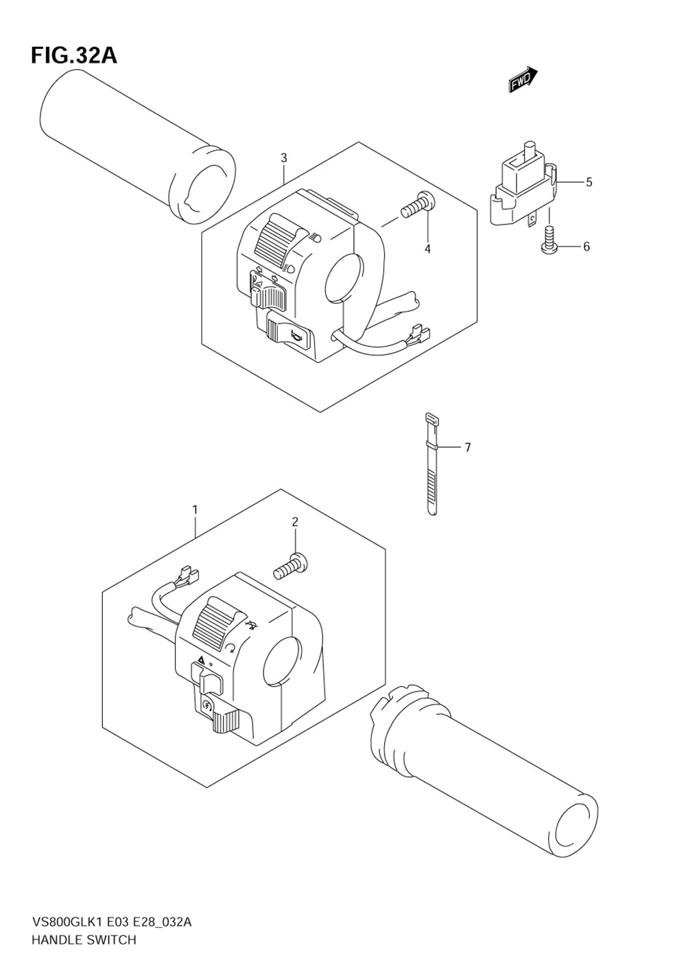 Handle switch (model k4)