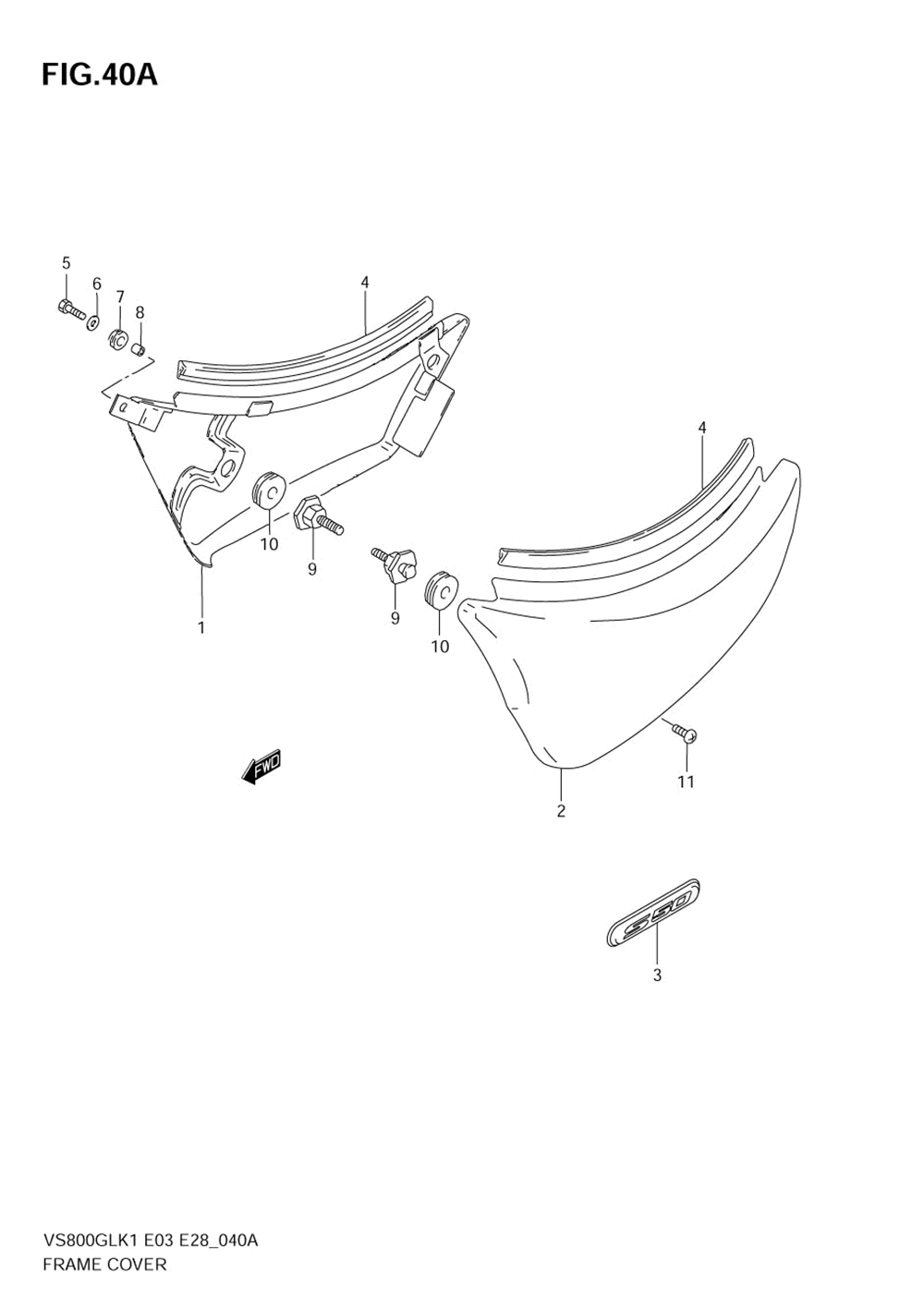 Frame cover (model k5)