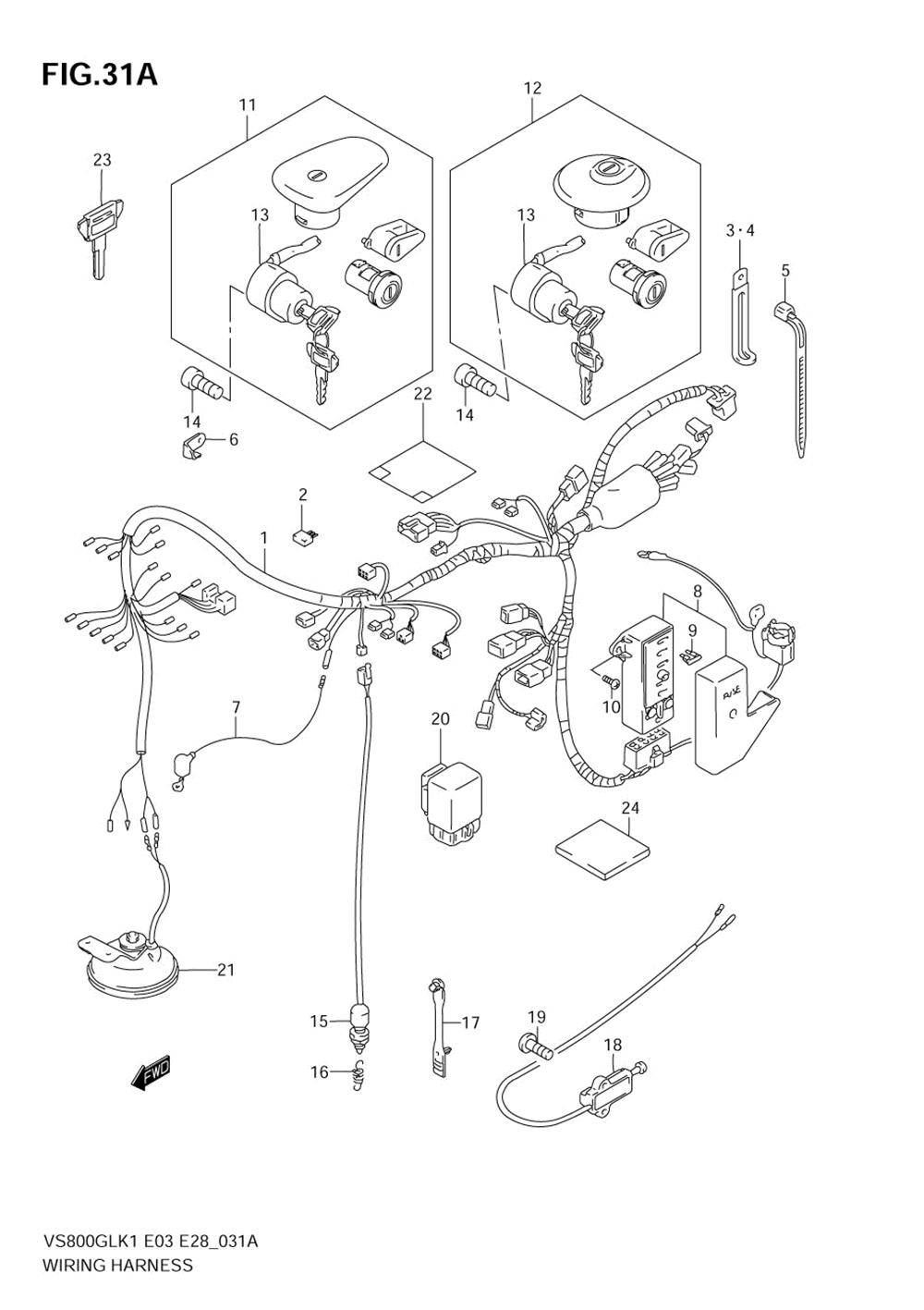 Wiring harness (model k4)