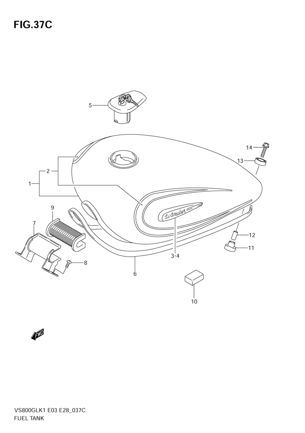 Fuel tank (model k4)