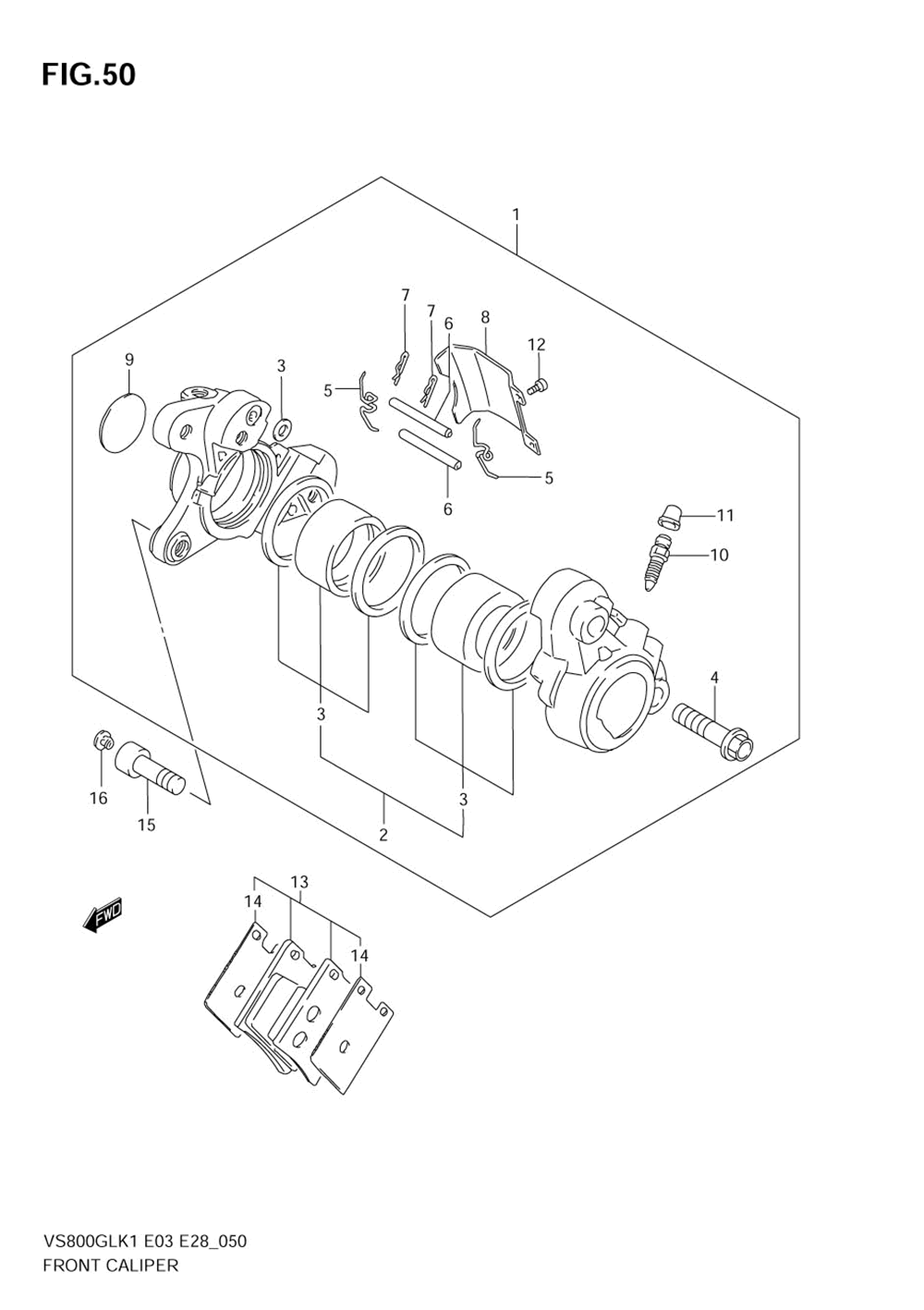 Front caliper