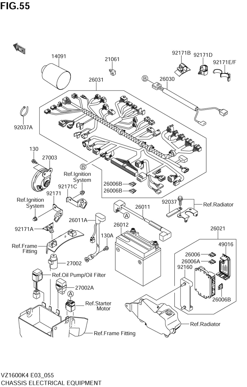 Chassis electrical equipment