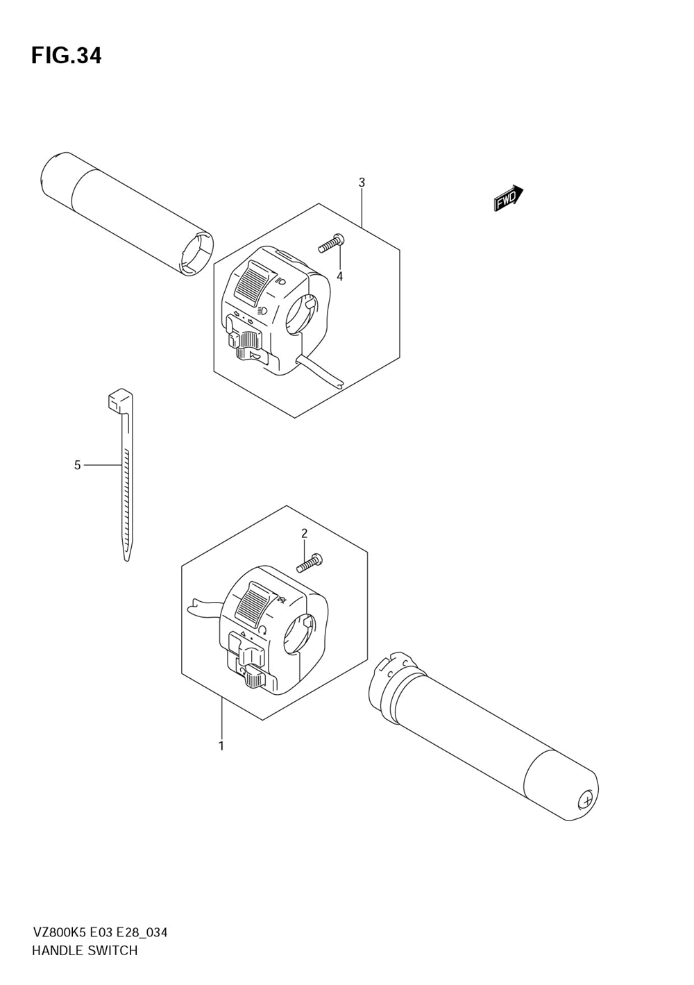 Handle switch (model k5_k6)