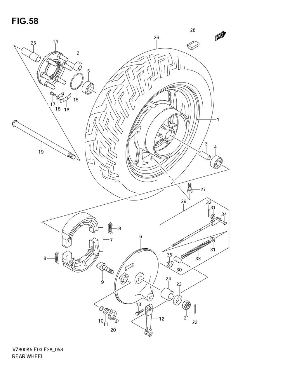 Rear wheel