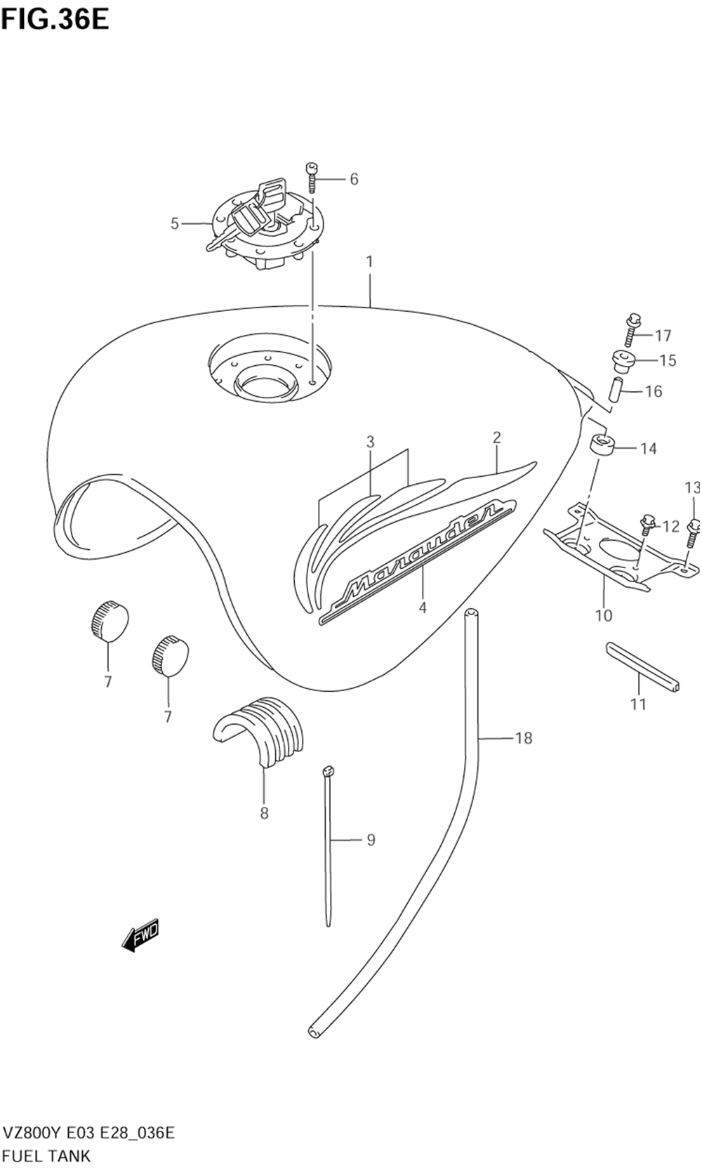 Fuel tank (model k1)