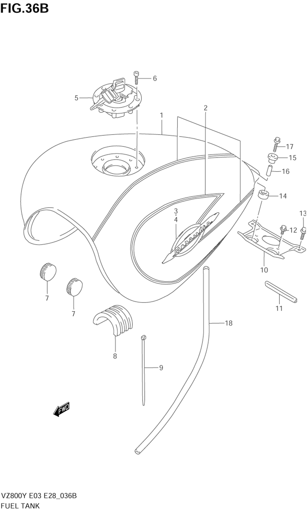 Fuel tank (model x)