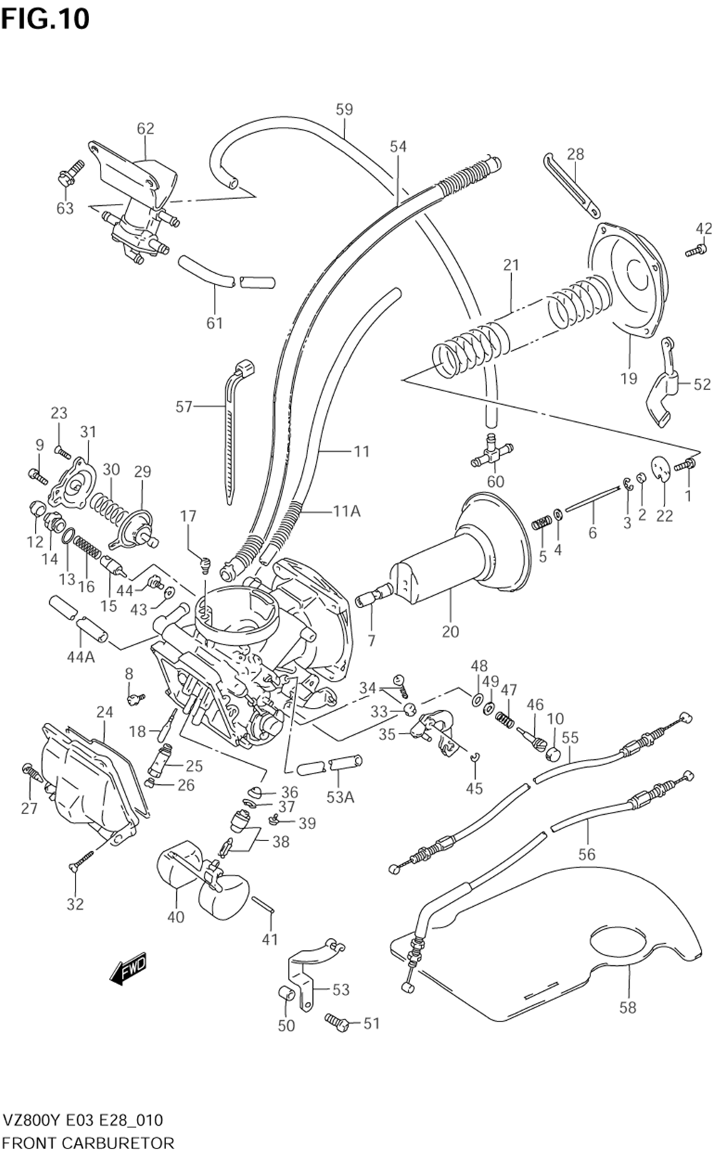 Front carburetor