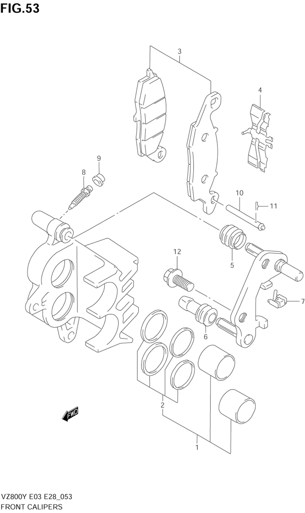 Front caliper