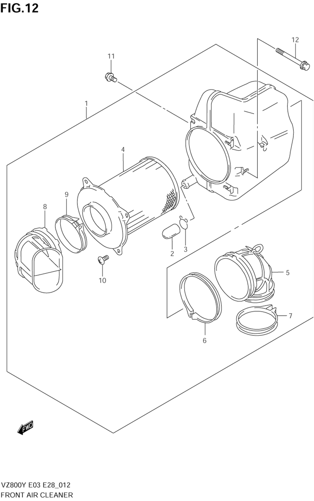 Front air cleaner