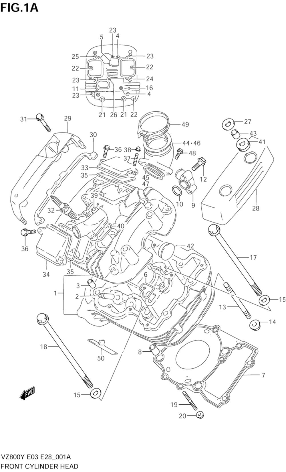 Front cylinder head