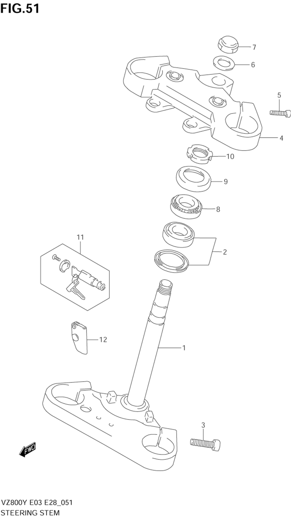 Steering stem