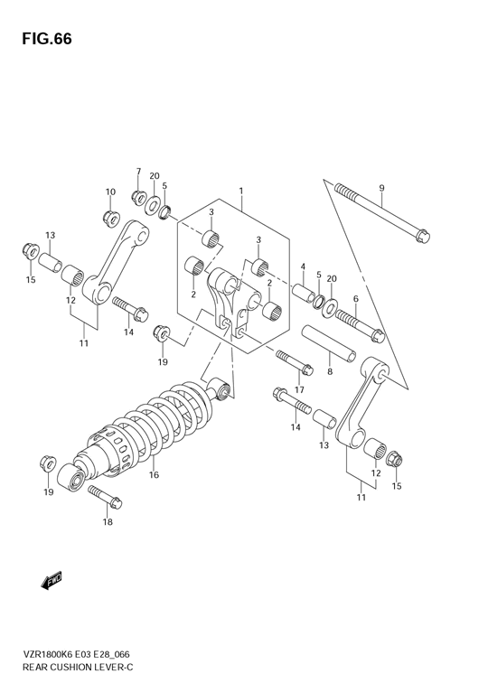 Rear cushion lever