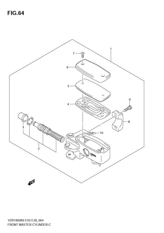 Front master cylinder