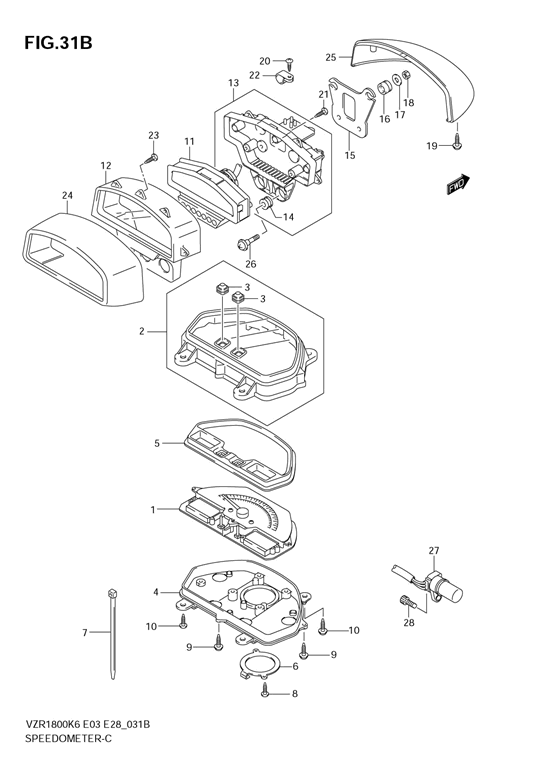 Speedometer (vzr1800zk7)