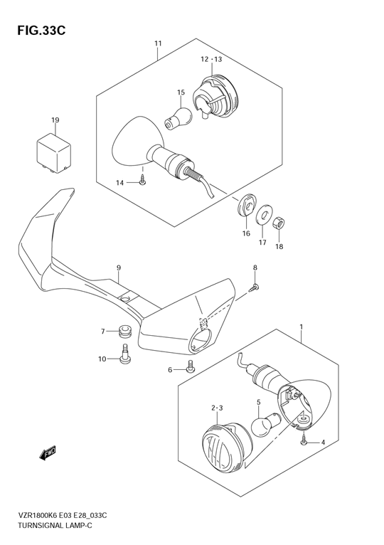 Turnsignal lamp (vzr1800zk8)