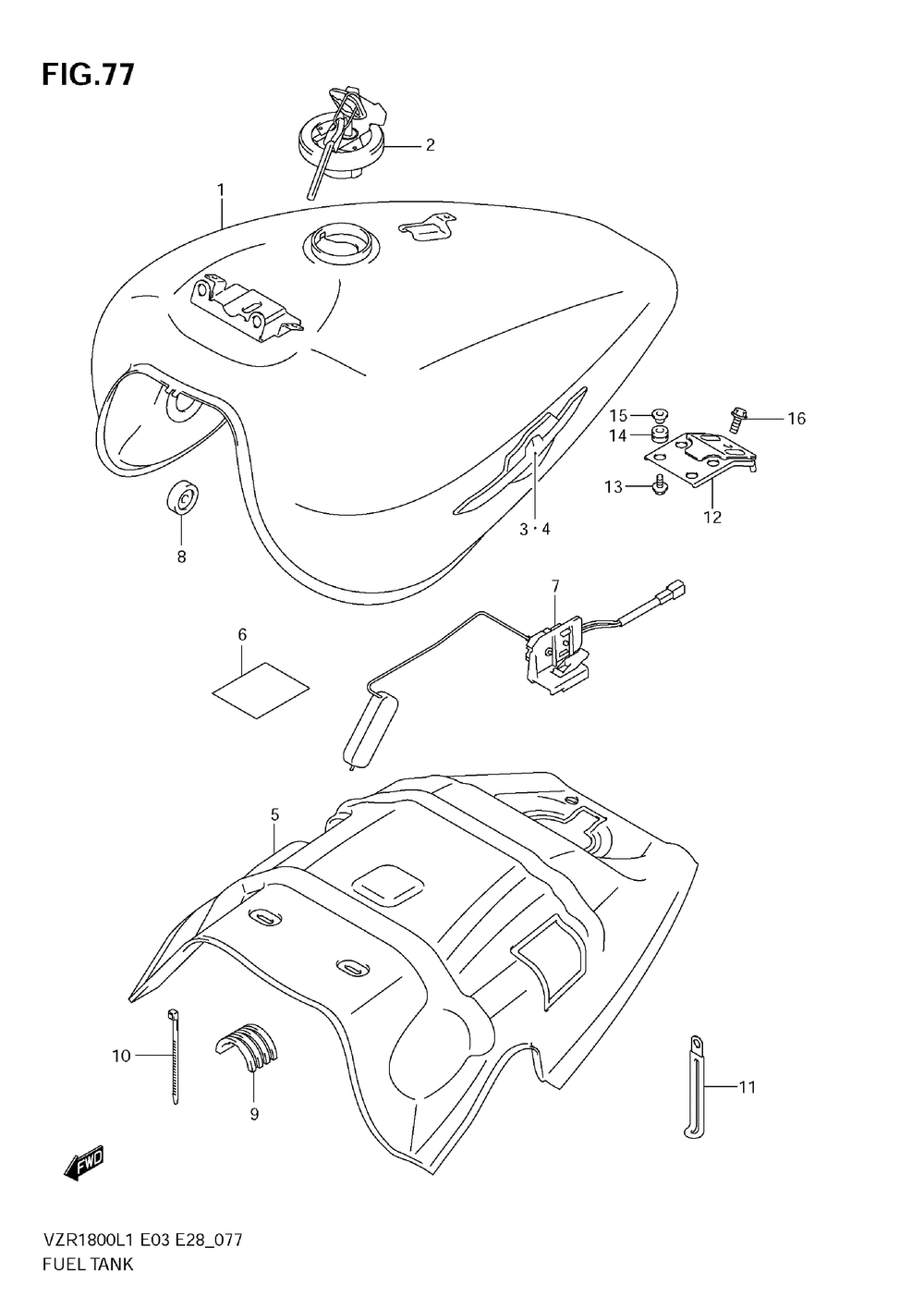 Fuel tank (vzr1800 l1 e3)